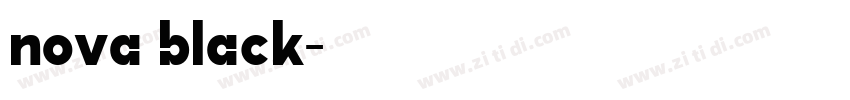 nova black字体转换